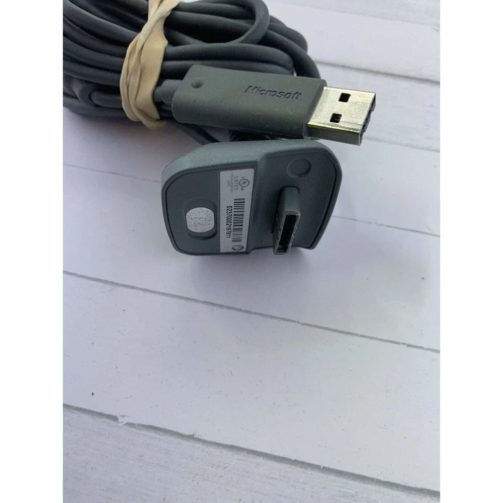Genuine Microsoft Xbox 360 Play Charge Kit Cable OEM Official Original
